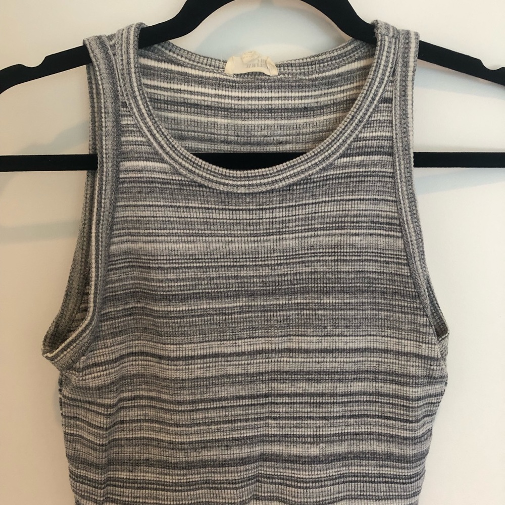 Wilfred Free striped knit crop top